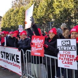 2026-01-13: Nurses On Strike, Allen Hospital, Upper Manhattan